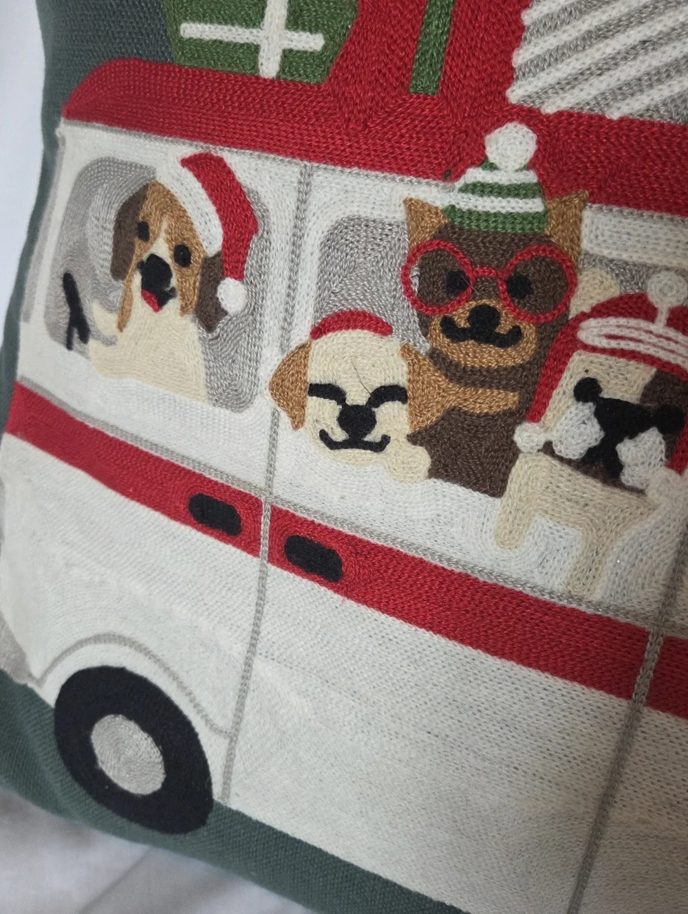 Thro Throw Holiday Dog Pillow Decoration Christmas